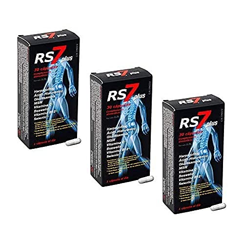 RS7 Plus Articulaciones 90 Cápsulas + Muestra gratuita Crema Fisio Forte