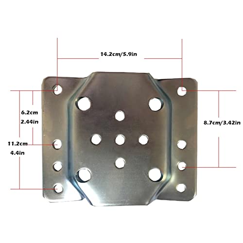 Rueda Jockey Remolque Barco, Soporte Giratorio Alta Resistencia, Rueda de Remolque Pesada 20 Cm, Carga Vertical de 680 Kg, Elevación de 29 Cm (Size : 8in wheel/1500lb)