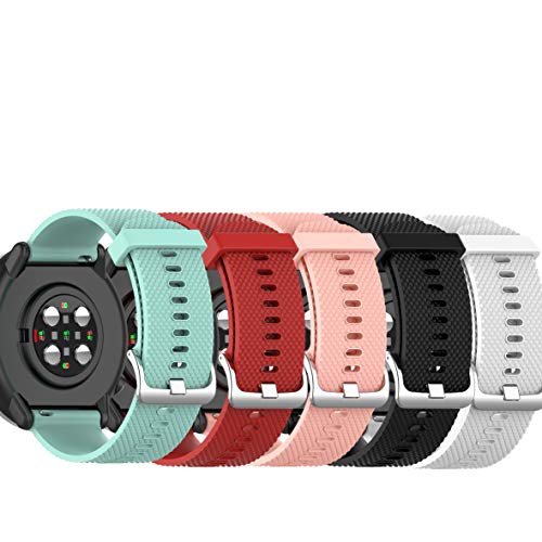 Ruentech Correa compatible con reloj inteligente Polar Ignite GPS Sport Smartwatch pulsera accesorios (pequeño, 5 a colores)