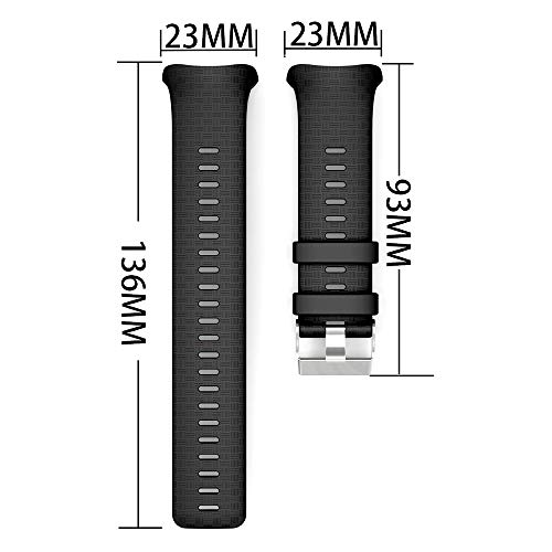 RYRA Correa de Reloj de Silicona Compatible con Polar Vantage V, Banda de reemplazo de rastreador Deportivo Deportivo Transpirable, 23 mm