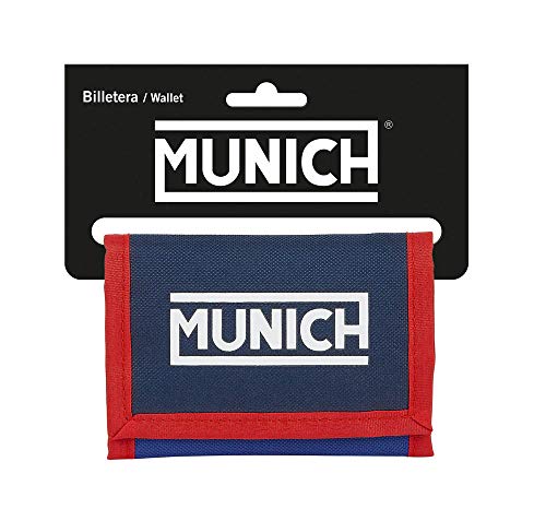 Safta Cabecera de Munich, Accesorio de Viaje-Billetera Unisex niños, Azul Oscuro/Azul, 125xx95 mm