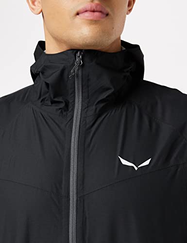 SALEWA PUEZ (AQUA 3) PTX M JKT, Chaqueta, Hombre, Negro (Black Out/0730), 50/L