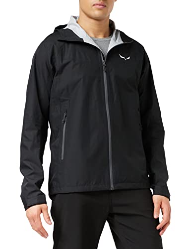 SALEWA PUEZ (AQUA 3) PTX M JKT, Chaqueta, Hombre, Negro (Black Out/0730), 50/L