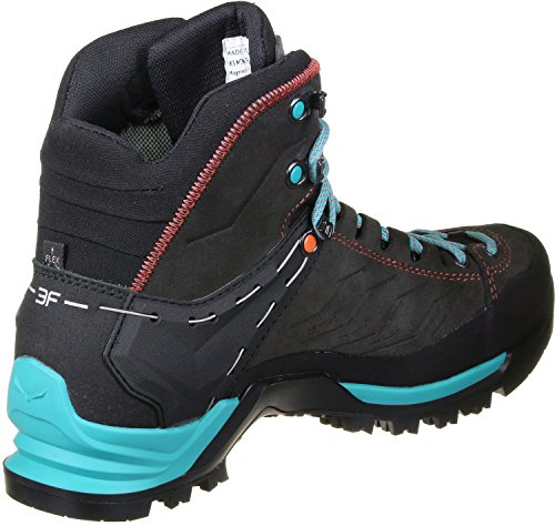 Salewa WS Mountain Trainer Mid Gore-TEX Botas de Senderismo, Magnet/Viridian Green, 38.5 EU