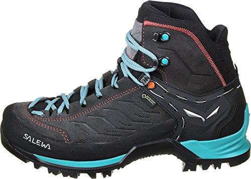 Salewa WS Mountain Trainer Mid Gore-TEX Botas de Senderismo, Magnet/Viridian Green, 38.5 EU