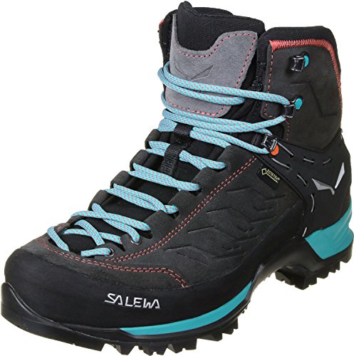 Salewa WS Mountain Trainer Mid Gore-TEX Botas de Senderismo, Magnet/Viridian Green, 38.5 EU