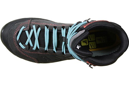 Salewa WS Mountain Trainer Mid Gore-TEX Botas de Senderismo, Magnet/Viridian Green, 38.5 EU