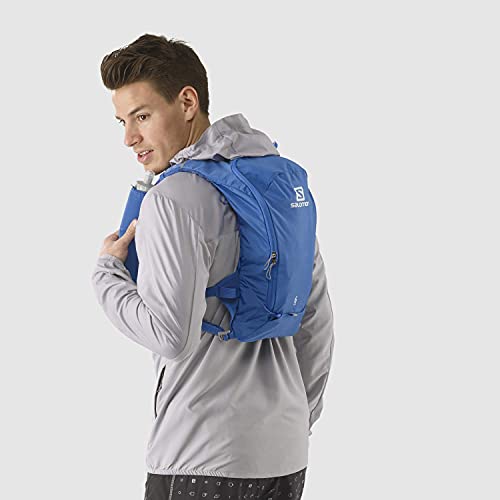 Salomon Agile 6 Set Mochila de running ligera 6L, 2 botellas SoftFlask 500 ml incluidas, LC1305500 Unisex adulto, Azul (Nebulas Azule), Talla única