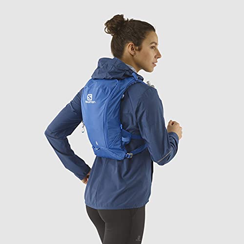 Salomon Agile 6 Set Mochila de running ligera 6L, 2 botellas SoftFlask 500 ml incluidas, LC1305500 Unisex adulto, Azul (Nebulas Azule), Talla única