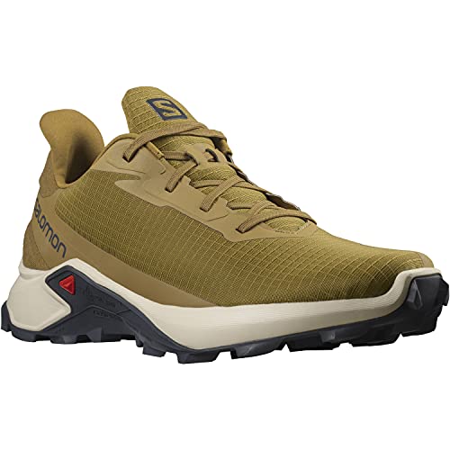 Salomon Alphacross 3 Hombre Zapatos de trail running, Marrón (Cumin/Rainy Day/Bronze Brown), 49 ⅓ EU