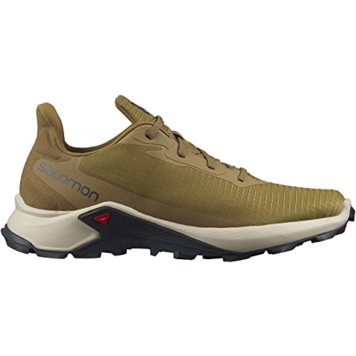 Salomon Alphacross 3 Hombre Zapatos de trail running, Marrón (Cumin/Rainy Day/Bronze Brown), 49 ⅓ EU