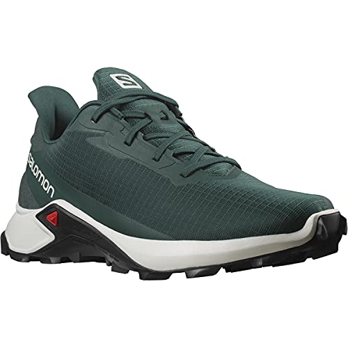 Salomon Alphacross 3 Hombre Zapatos de trail running, Verde (Ponderosa Pine/Lunar Rock/Black), 40 EU