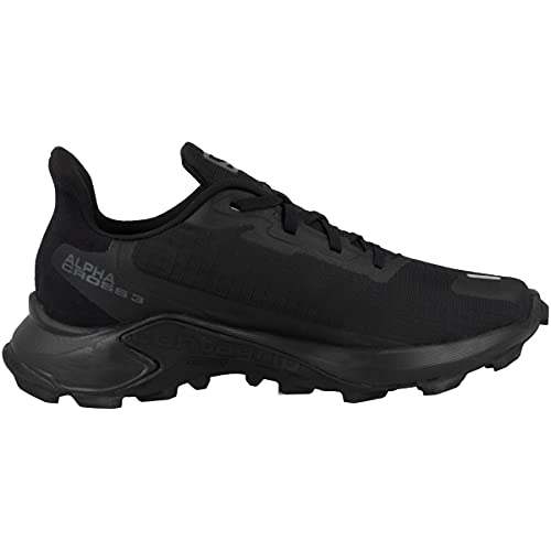 Salomon Alphacross 3 Mujer Zapatos de trail running, Negro (Black/Black/Black), 38 EU