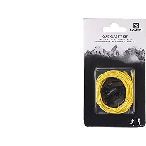 Salomon Quicklace Kit Unisex adulto Cordones de repuesto, Amarillo (Yellow), One Size