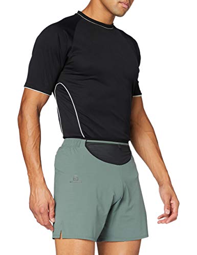 SALOMON Sense Short Pantalón Corto, Hombre, Balsam Green, XS