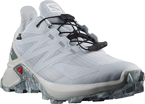 SALOMON Supercross Blast GTX W, Zapatillas de Senderismo Mujer, Arctic Ice/Lunar Rock/Stormy Weather, 44 EU