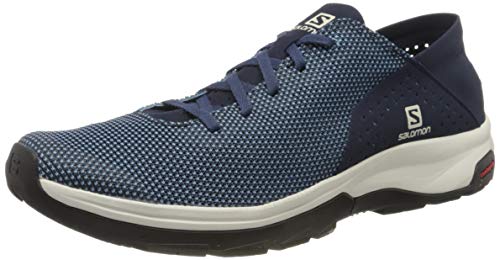 Salomon Tech Lite Hombre Zapatos de trekking, Azul (Niagara/Navy Blazer/Black), 42 ⅔ EU