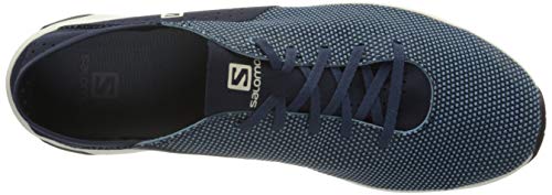 Salomon Tech Lite Hombre Zapatos de trekking, Azul (Niagara/Navy Blazer/Black), 42 ⅔ EU