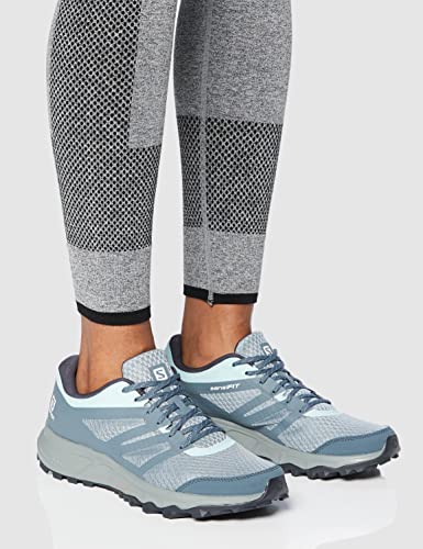 Salomon Trailster 2 Mujer Zapatos de trail running, Gris (Lead/Stormy Weather/Icy Morn), 45 ⅓ EU
