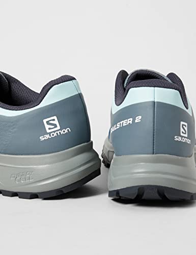 Salomon Trailster 2 Mujer Zapatos de trail running, Gris (Lead/Stormy Weather/Icy Morn), 45 ⅓ EU