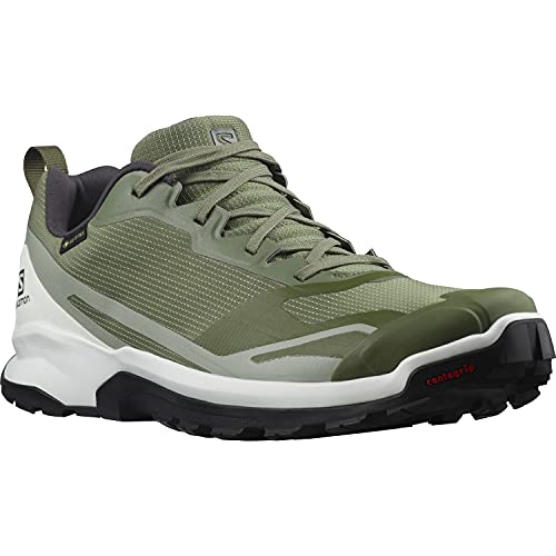 Salomon XA Collider 2 Gore-Tex (impermeable) Hombre Zapatos de trail running, Verde (Deep Lichen Green/White/Wrought Iron), 43 ⅓ EU