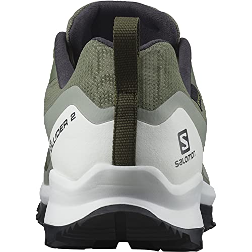 Salomon XA Collider 2 Gore-Tex (impermeable) Hombre Zapatos de trail running, Verde (Deep Lichen Green/White/Wrought Iron), 43 ⅓ EU