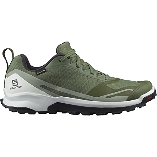 Salomon XA Collider 2 Gore-Tex (impermeable) Hombre Zapatos de trail running, Verde (Deep Lichen Green/White/Wrought Iron), 43 ⅓ EU