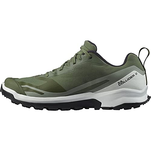 Salomon XA Collider 2 Gore-Tex (impermeable) Hombre Zapatos de trail running, Verde (Deep Lichen Green/White/Wrought Iron), 43 ⅓ EU