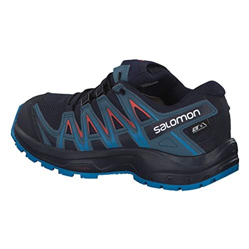 Salomon XA Pro 3D Climasalomon Waterproof (impermeable) Junior unisex-niños Zapatos de trail running, Azul (Navy Blazer/Mallard Blue/Hawaiian Surf), 31 EU