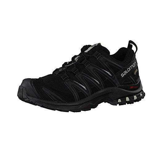 Salomon XA Pro 3D GTX W, Zapatillas de Trail Running Hombre, Negro (Black/Black/Mineral Grey), 43 1/3 EU