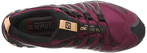 Salomon XA Pro 3D GTX W, Zapatillas de Trail Running Mujer, Rojo (Rhododendron/Winetasting/Cantaloupe), 40 2/3 EU