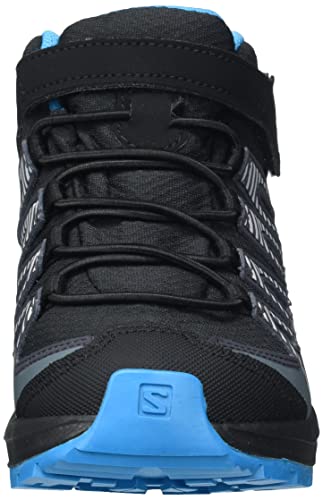 Salomon XA Pro V8 Mid Climasalomon Waterproof (impermeable) unisex-niños Zapatos de trail running, Negro (Black/Monument/Hawaiian Ocean), 33 EU