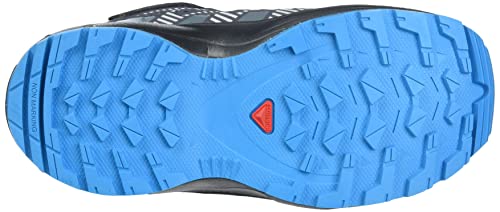 Salomon XA Pro V8 Mid Climasalomon Waterproof (impermeable) unisex-niños Zapatos de trail running, Negro (Black/Monument/Hawaiian Ocean), 33 EU