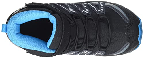 Salomon XA Pro V8 Mid Climasalomon Waterproof (impermeable) unisex-niños Zapatos de trail running, Negro (Black/Monument/Hawaiian Ocean), 33 EU