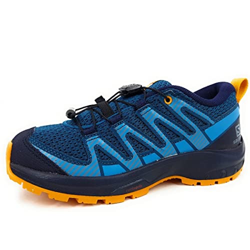 Salomon XA Pro V8 unisex-niños Zapatos de trail running, Azul (Legion Blue/Night Sky/Autumn Blaze), 36 EU
