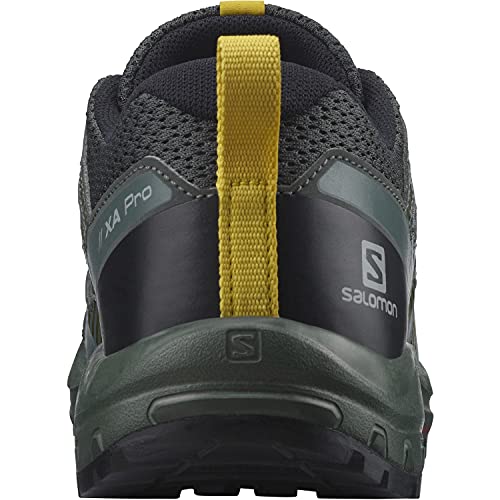 Salomon XA Pro V8 unisex-niños Zapatos de trail running, Negro (Black/Urban Chic/Sulphur), 37 EU