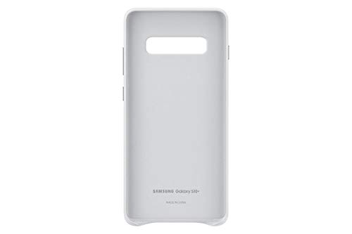 Samsung Leather Cover, funda oficial para Samsung Galaxy 10+, color Blanco