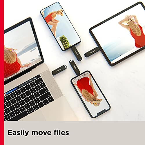 SanDisk iXpand Luxe Memoria Flash 128 GB, 2 en 1 con Conectores Lightning y USB Type-C para iPhone y iPad