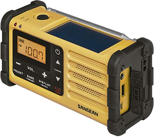 Sangean MMR-88 - Radio con Bateria Recargable, Amarillo