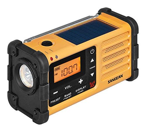 Sangean MMR-88 - Radio con Bateria Recargable, Amarillo