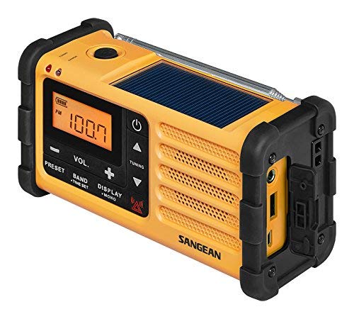 Sangean MMR-88 - Radio con Bateria Recargable, Amarillo