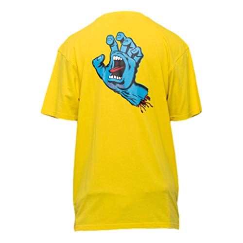 Santa Cruz Camiseta de pecho de mano Screaming - Blazing Yellow, amarillo, L