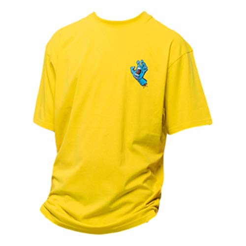 Santa Cruz Camiseta de pecho de mano Screaming - Blazing Yellow, amarillo, L