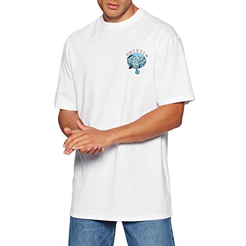 Santa Cruz Dressen Pup Dot - Camiseta para hombre, Blanco, XL