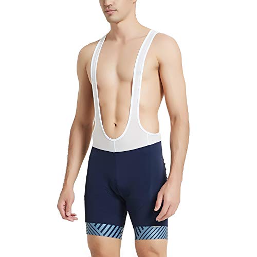 Santic Culote Bicicleta Hombre Culotte Ciclismo Hombre Culote MTB Pantalones Cortos Ciclismo Hombre Azul Marino EU L