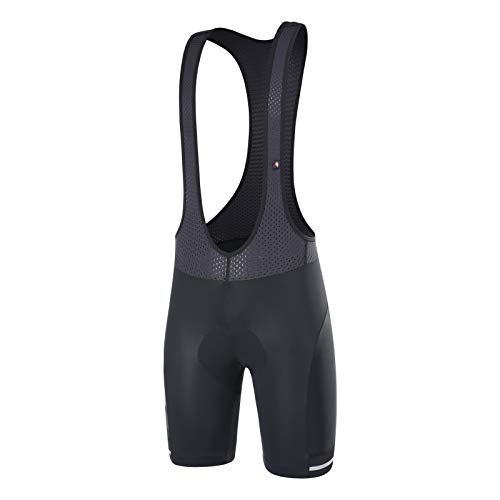 Santic Culote Bicicleta Hombre Culotte Ciclismo Hombre Culote Pantalones Cortos Ciclismo Hombre con Bolsillos Negro S