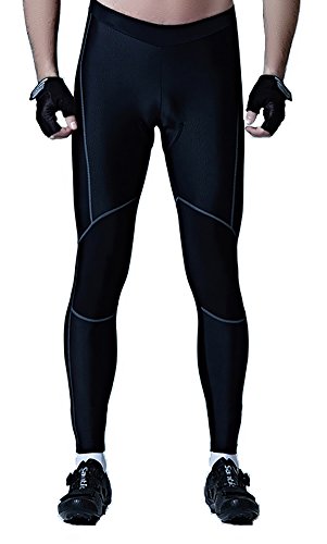 Santic Pantalon Ciclismo Hombre Largo Pantalon Bicicleta Pantalones Ciclista Hombre Largos Pantalon MTB Hombre Gris EU M