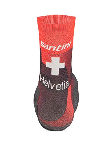 Santini Tour de Suisse-Cross 2019 - Guantes Unisex para Adulto, Unisex Adulto, RE460COT19+, Multicolor, Talla única