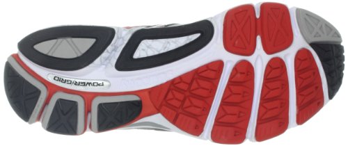 Saucony hombres Omni 12 Running zapatos,blanco/negro/rojo,8.5 M US