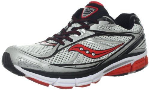 Saucony hombres Omni 12 Running zapatos,blanco/negro/rojo,8.5 M US